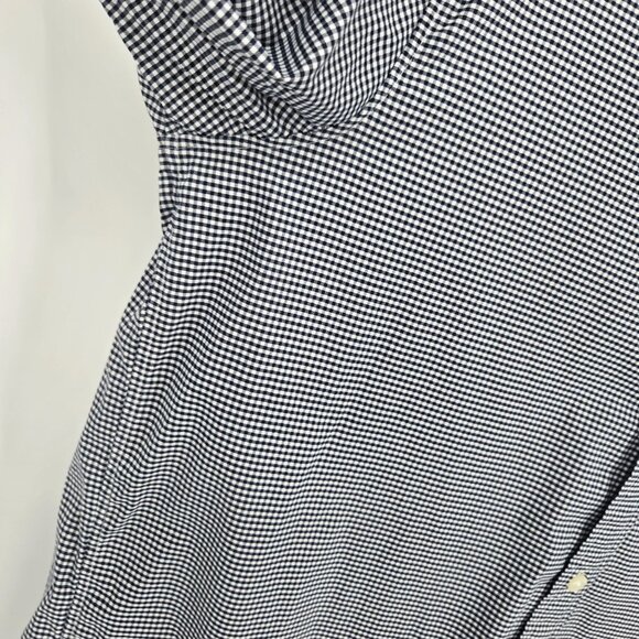 Vineyard vines on the go performance button mens size Large black white gingham - Picture 3 of 8